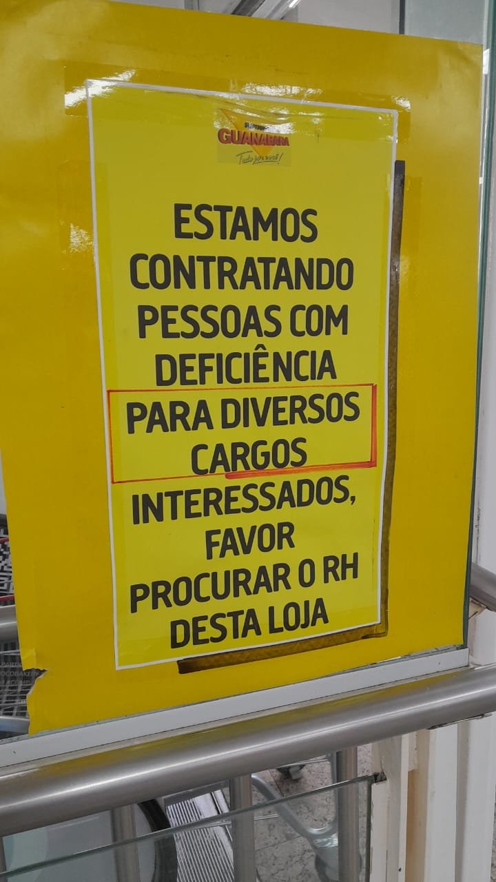 Diversos cargos Guanabara Tijuca ( com deficiência ) Procurar RH